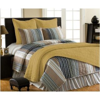 Amity Home Taupe Rutched Quilt   Taupe Rutched Series