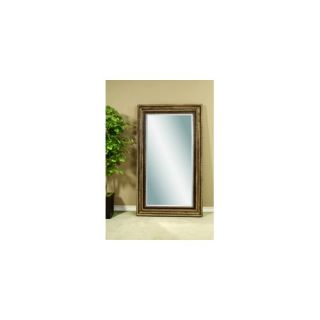 Crestview Beveled Square Scrolled Wall Mirror in Antique Gold