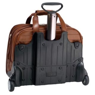 McKlein USA R Series Midway Leather 2 in 1 Removable Wheeled Laptop