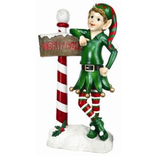Regency International Elf with Sign Statue   MTX43514