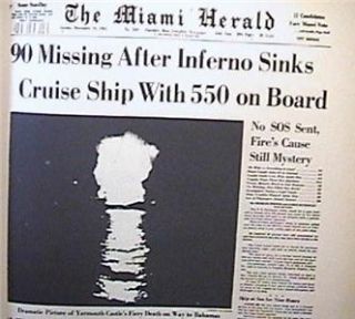 RARE 1983 1st Ed Miami Herald Front Pages 1903 1983 Nixon Smiley HCDJ
