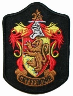 Harry Potter House Gryffindor Shield Iron on Badge Applique Patch