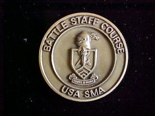 Battle Staff Course, US Army Sergeants Major Academy Challenge Coin