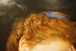  Oil Painting Portrait Girl with Dead Bird After Jean Baptiste Greuze