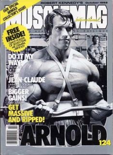  bodybuilding magazine NEW (with poster) ARNOLD SCHWARZENEGGER 10 92
