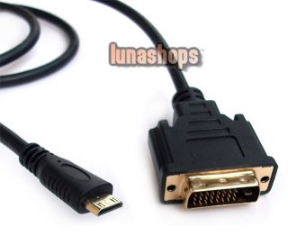 Mini HDMI Male to DVI DVI D 24+1 Male Cable Adapter Converter For