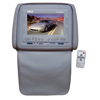  PL72HRGR New Gray Adjustable Headrest with 7 inch TFT Monitor