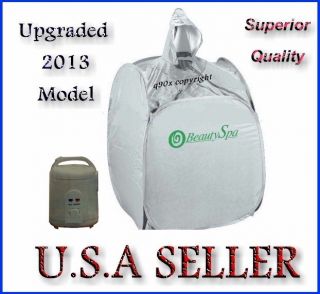 Brand New 2013 Model Portable Therapeutic Steam Sauna Spa Detox Weight