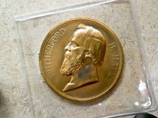 Rutherford B Hayes Presidential Inaugural Bronze Coin