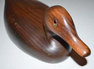 This is a Vintage 1981 H. Heap II Hand Carved & Signed Wood Duck Decoy