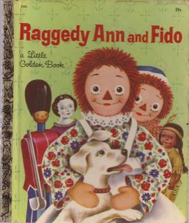 Raggedy Ann and Fido Barbara Hazen Little Golden Book 1969