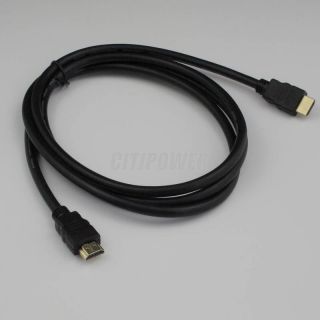 6ft Gold Plug HDMI Male to HDMI Male Cable V1 4 High Speed 1080p 3D