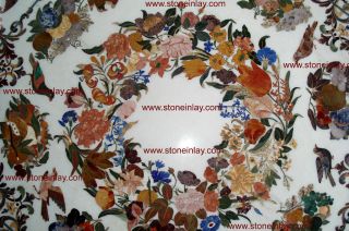  Dura Large Marble Inlay Dining Table Top Art of royal Court Italy