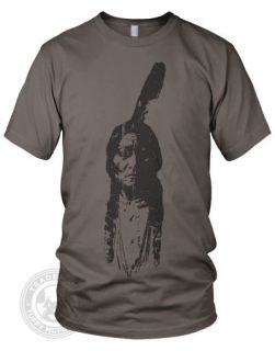  BULL Indian Chief painting Native American Apparel 2001 T Shirt