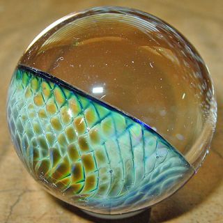 Small Kevin OGrady Rainbow Dichroic Vortex Glass Marble