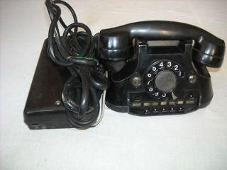 antique classic old black switch rotary dial phone from egypt