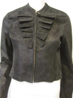 Graham Spencer Womens Black Leather Jacket $748 New