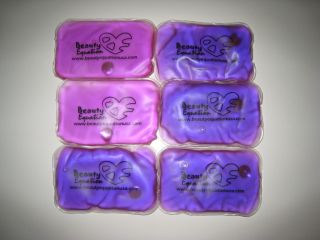 Purple Reusable Heat Gel Packs Hand Warmer Pad Bag 4x6 10cm x 15cm