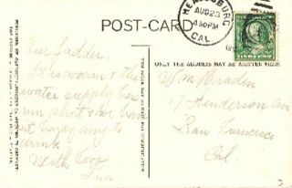 1910 The Plaza Healdsburg CA Postcard