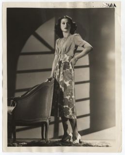 Hedy Lamarr 1938 Vintage Hollywood Portrait Floral Skirt