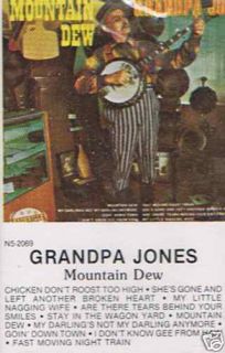 Grandpa Jones Mountain Dew Country Folk Bluegrass Cassette Tape