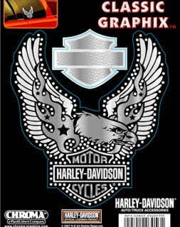 Harley Davidson Chrome B s Eagle Chrome Harley Decal