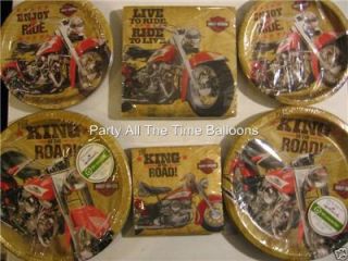 HARLEY DAVIDSON MOTORCYCLES Party Supply Pack Kit Set for 16