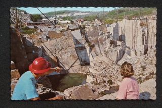 1960s Granite Quarry Rock of Ages Barre VT Washington Co Postcard