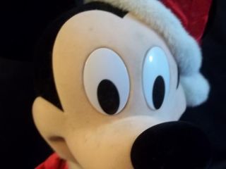 1992 Disney Rockin Around Mickey Mouse Santa Suit Animated 20