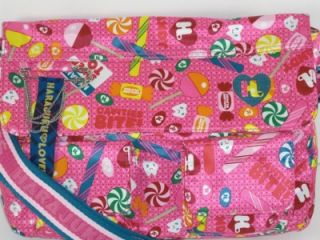 harajuku lovers pink fan messenger sweet toof bag