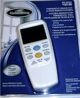 Harbor Breeze Ceiling Fan LCD Remote Control Receiver