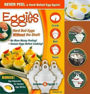 Eggies Hard Boil Eggs without The Shell! Never Peel a Hard Boiled Egg