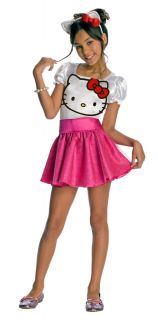 Hello Kitty Girls Kids Halloween Costume Cute Birthday Party Dress Up