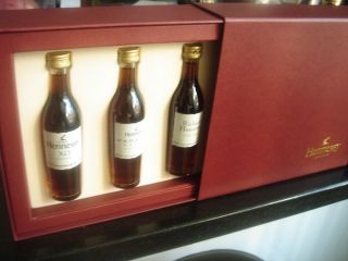   Cognac Set 3 Miniatures Richard Hennessy Paradis Extra Hennessy XO