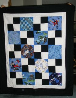 Harry Potter Cotton Fabric Blanket with Flannel Backing   CUSTOM MADE