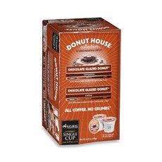 Donut House Collection Coffee Chocolate Glazed Donut K Cups for Keurig