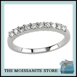 55 Ct Moissanite Round Engagement Wedding Set Ring
