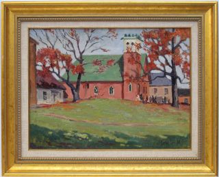 Harry Leslie Smith 1900 1974 Canadian Listed Vintage Oil Panel