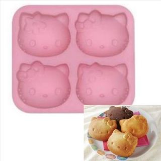 Hello Kitty Silicon Cup Cake Mold Chocolate Jelly Mould