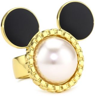 Disney Couture Pearl Mickey Ring: Jewelry: 