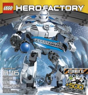  hero factory 6230 stormer xl features power sword hero plasma blaster