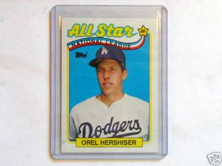  1989 Topps All Star Orel Hershiser 394 Dodgers