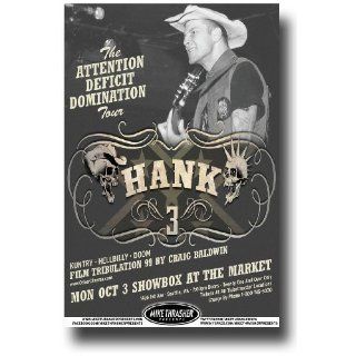Hank Williams 3 III Poster   Concert Flyer   2011 AssJack