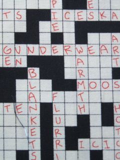  Crossword Puzzle Alexander Henry Christmas Winter Fabric Yard