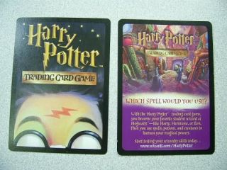 Harry Potter Illegibilus Promo Card + Owl Post Ad RARE
