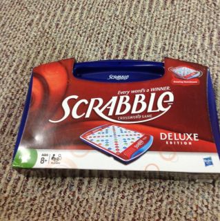 New Hasbro 16807 Scrabble Deluxe factory sealed 