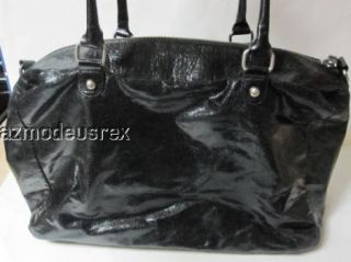 Jaye Hersh Hollywood Intuition Black Faux Leather XLarge Handbag Tote