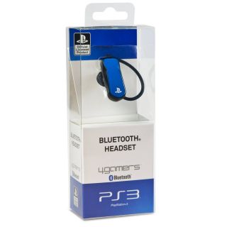  Official Playstation PS3 Bluetooth Wireless Headset BLUE Licensed