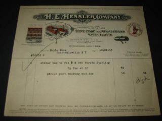 1917 Hessler Co Hardware Billhead Rural Mail Box