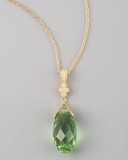 John Hardy Diamond Horseshoe Pendant Necklace   